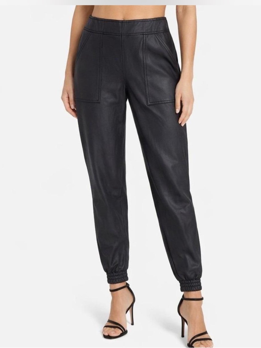 Spanx Faux Leather Jogger Pants